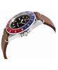 Mathey-Tissot Винтажные кварцевые мужские часы с кожаным ремешком и черным циферблатом H900ALR