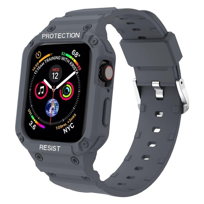 Чехол-ремешок для Apple Watch 45 мм, 44 мм, 49 мм, 41 мм, 40 мм, iWatch Series Ultra 8, 7, 6, 5 SE 4, 3, ремешок, спортивный защитный сменный браслет