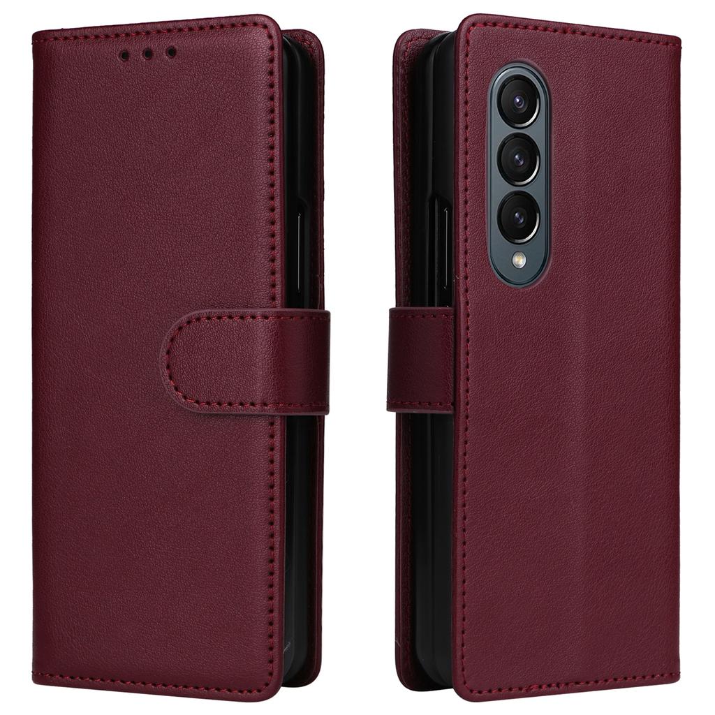 Чехол для Samsung Galaxy Z Fold4 5G из искусственной кожи с 3 отделениями для карт