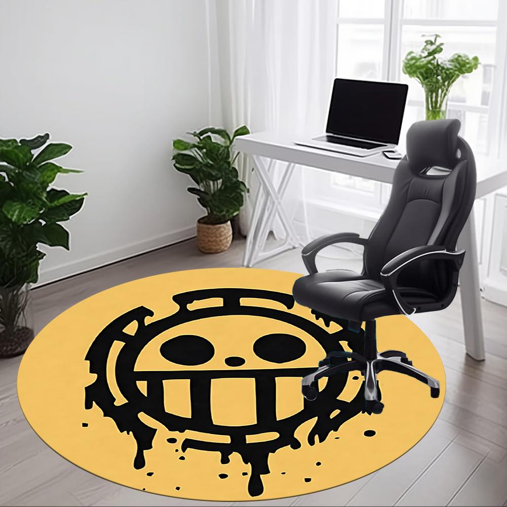 Круглый ковер для офиса One Piece, под офисные стулья, спальни, гостиной, домашний декор a0908193