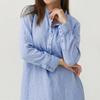Luxurious Women's Kaftan Cotton Long Sleeve Plain Casual Oversized Maxi Shirt Dress