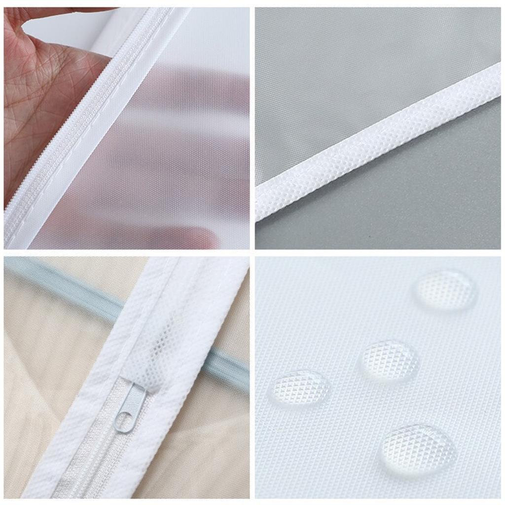 5 шт. пылезащитный мешок, прозрачный чехол для одежды, водонепроницаемый, пылезащитный, против плесени, без морщин, мешок для хранения