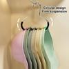 Non-marking Hat Storage Hook Circle Ring Hat Display Racks Fashion Scarf Towel Tie Hanging Rack