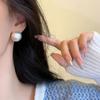 Винтажные Круглые Матовые Серьги-Гвоздики с Преувеличенной Личностью для Женщин Элегантность Enfashion Корея Серьги Ювелирные Аксессуары Подарок