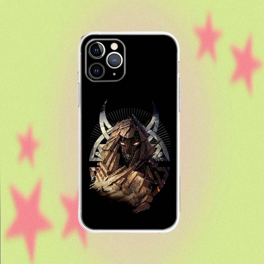 D-Disturbed The Sickness For iPhone 17,16,15,14,13,12,11,Air,X,XR,Pro,Max,Plus Transparent Clear Cover