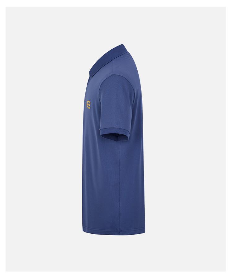 Exquisite embroidery, simple and fashionable. Spring and summer short sleeved men's polo shirt, solid color, casual and versatile