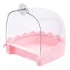 Bird Bath Bathtub Hanging Food Tray Shower Caged Parrot Bathing Tub for Budgerigar Finch