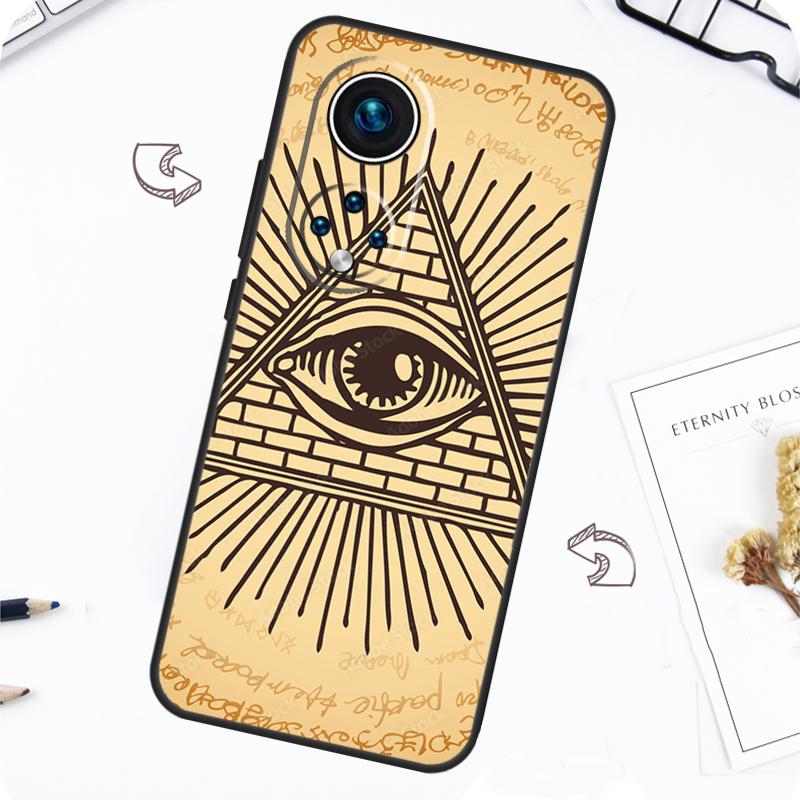 Чехол-футляр с символом Глаза Пирамиды для Honor Magic 7 Lite 5 6 Pro Honor 200 50 70 90 Lite X8b X9a X8a X8 X9 X9c X9b