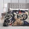 Jujutsu Kaisen Blankets Fleece Summer Air Conditioning  Multi-function Lightweight Thin Throw Blanket Bedding Throws