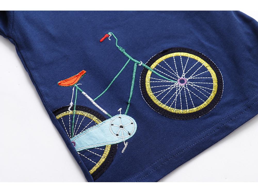 Летняя хлопковая футболка с коротким рукавом для мальчиков - Европейский и американский стиль