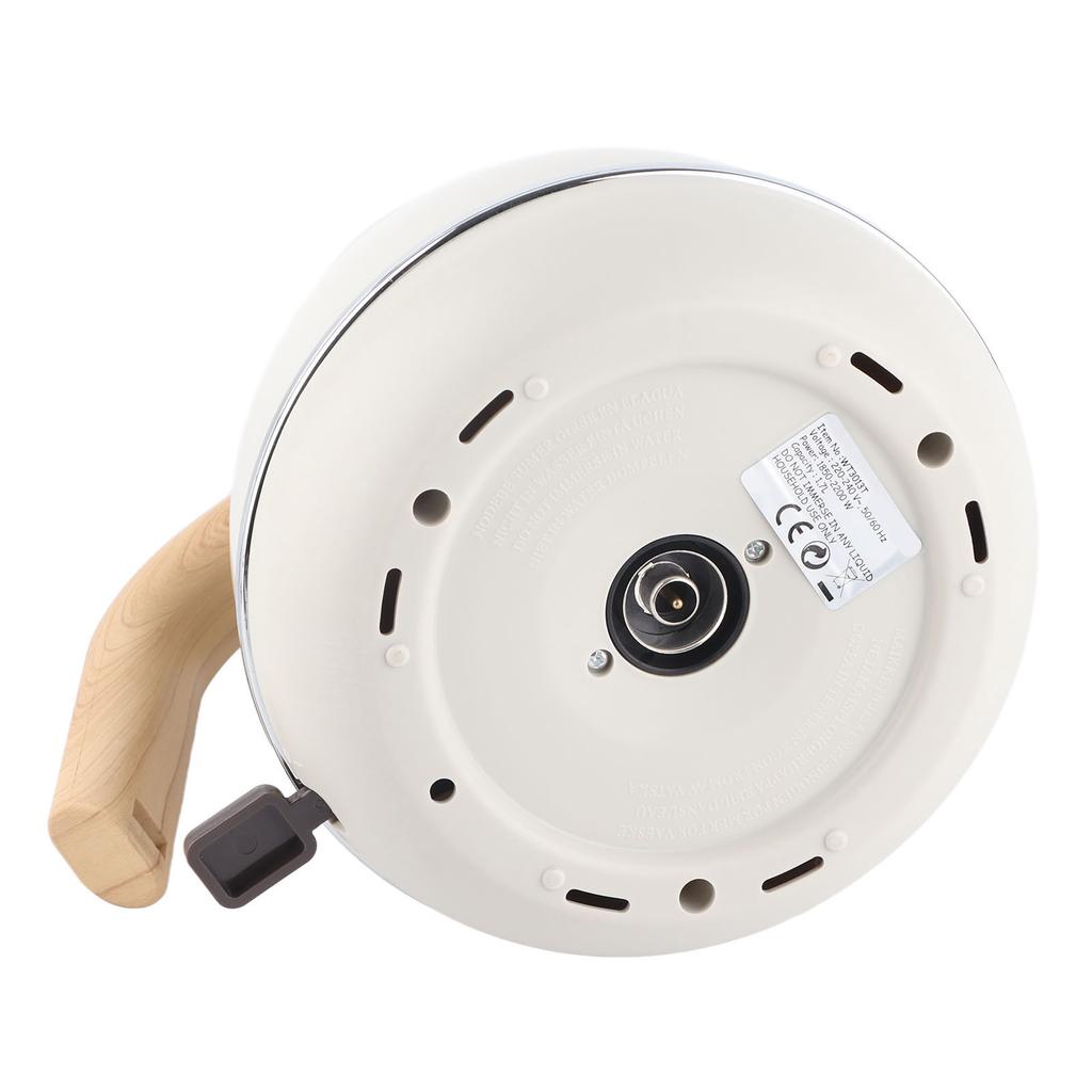 Электрический чайник 1,7 л Ретро Дерево Защита от сухого кипячения Домашний электрический чайник с дисплеем температуры