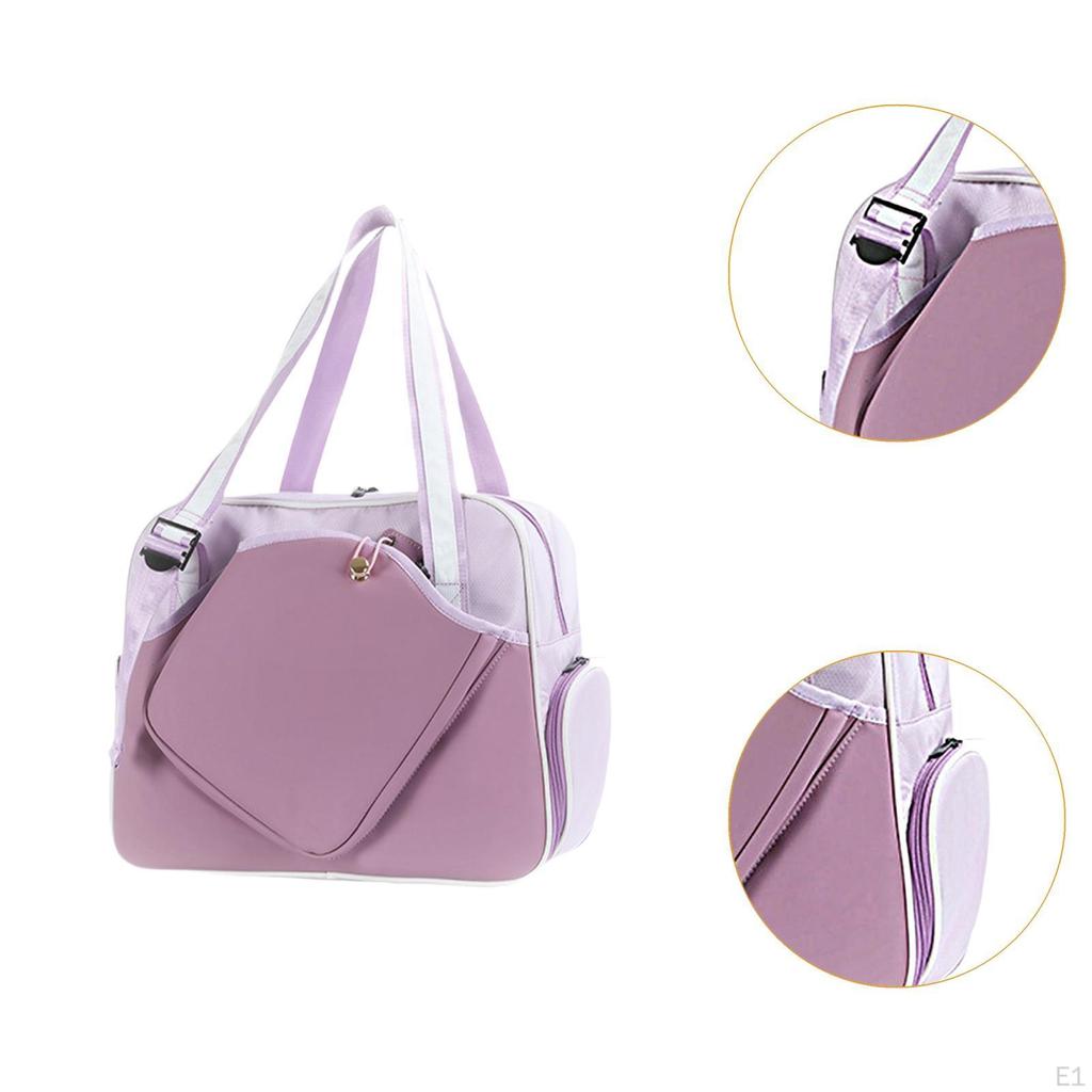 Large Pickleball Racket Carrier with Compartment, Storage Solution for Sports