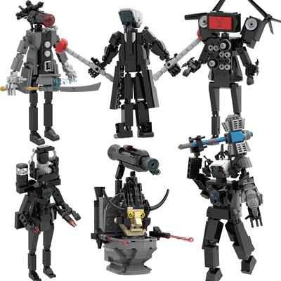 Строительные блоки Skibidi Titan TV Man, популярные видеоперсонажи «Туалет против фотографа», игровые модели, блоки коллекционного издания, отличный подарок для детей