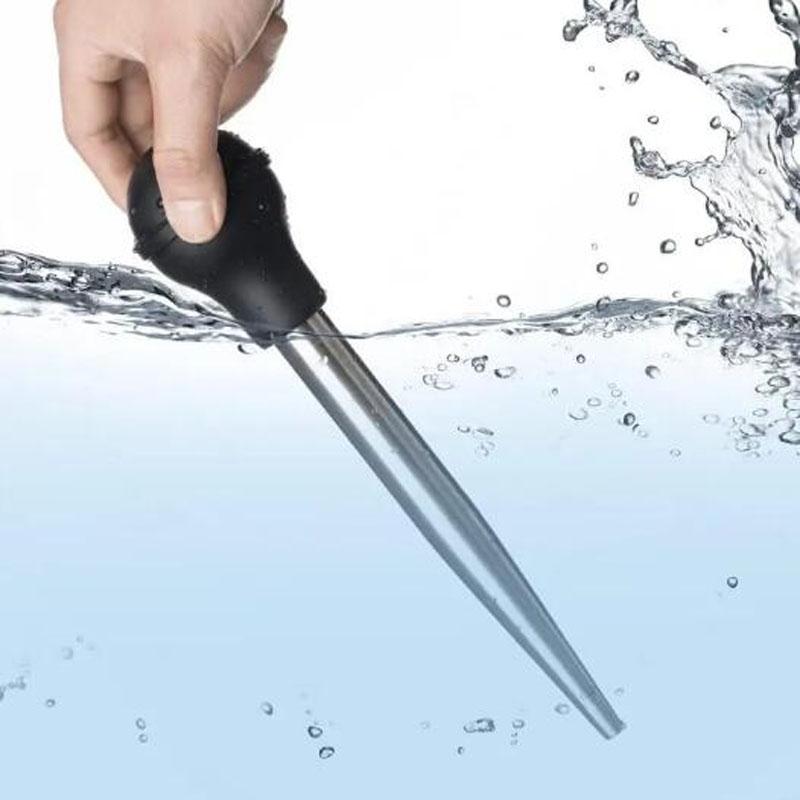 Шприцы для индейки для приготовления пищи Шприцы для полива Дня благодарения Нержавеющая сталь Шприц для индейки с иглой и для чистки