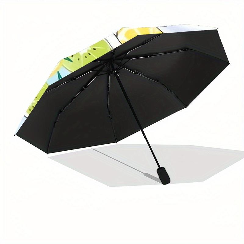 1pc Kiwi Lemon Cinnamoroll Pattern Automatic Opening and Closing Umbrella - Lightweight 3-Fold Design, Suitable for Fans, Travel, Daily Use, Interesti