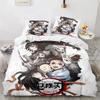 Demon Slayer 3d Bedding Set Anime Duvet Cover Pillowcases Single Twin Full Queen King Size Boys Girls Boys Gift Home Decor