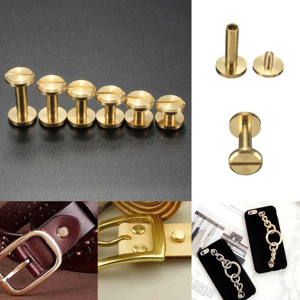 Модные пуговицы, 5 шт., винт для поясной сумки «сделай сам», 4-15 мм, винт-шпилька, латунная заклепка для ногтей, ювелирные изделия