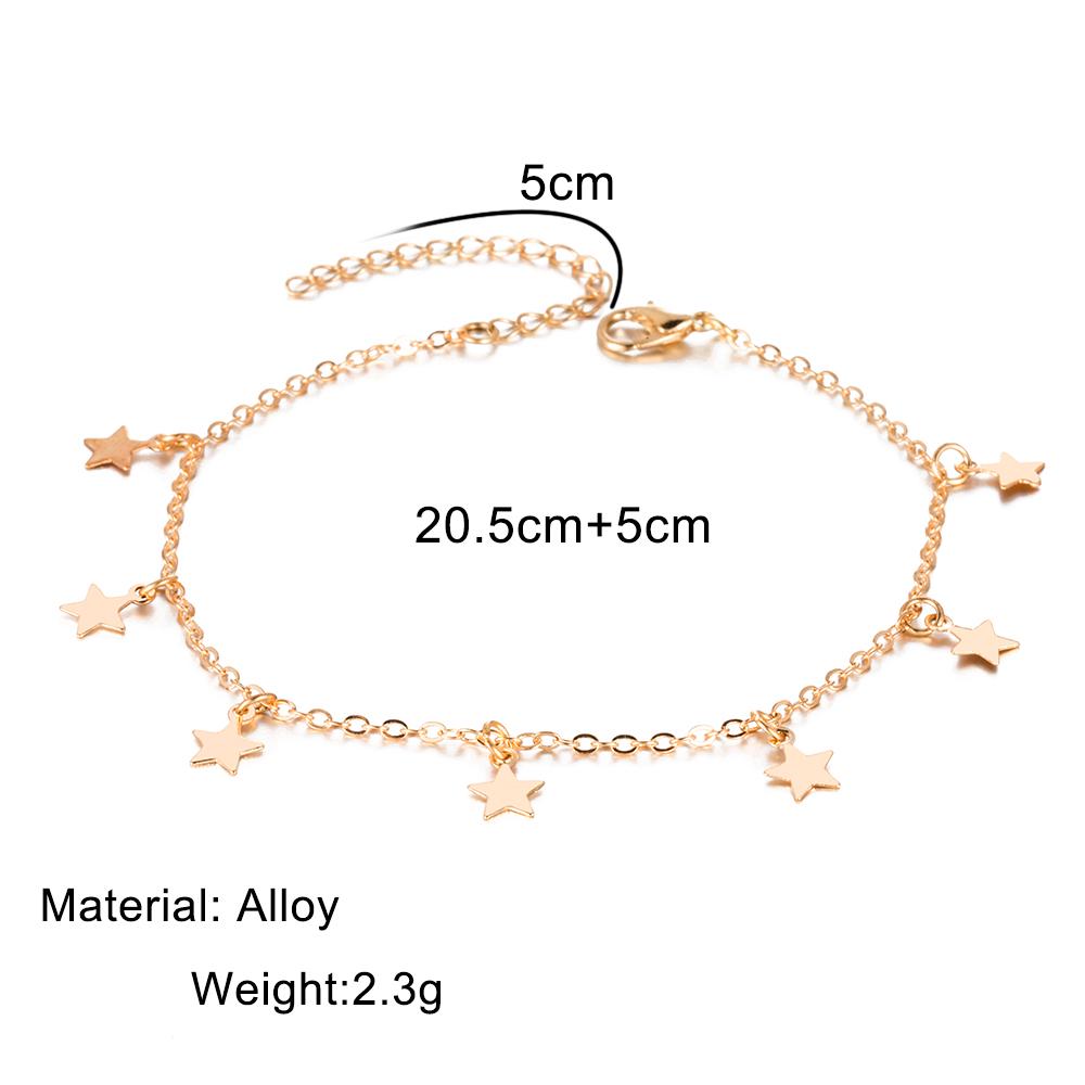 Летняя песчаная цепочка на ножной браслет, украшение на ногу, очаровательное ювелирное изделие, подарок, золото, серебро