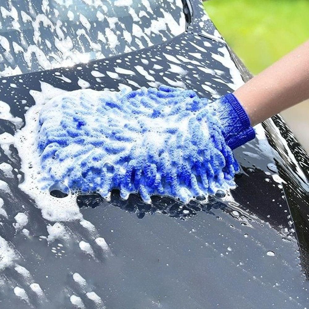Моющиеся перчатки для мытья автомобиля Двусторонние Перчатки для автомойки Новые чистящие средства