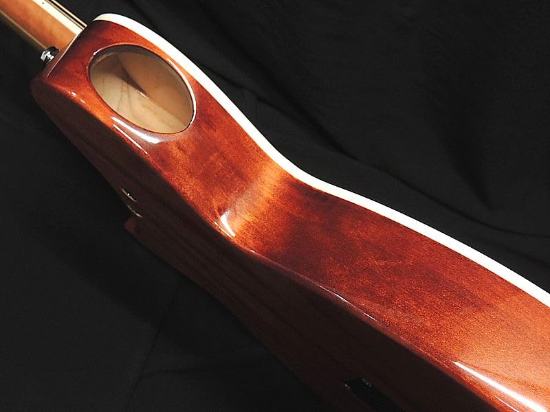 ARIA N Thin Body Electric Acoustic Guitar Side Sound Hole Fishman Natural APE-100