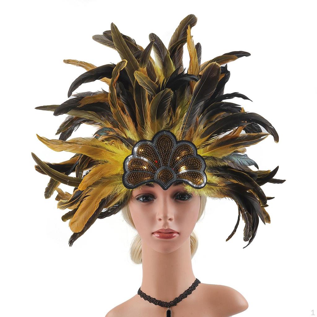 Feather Headdress for Carnival, Festival Performances