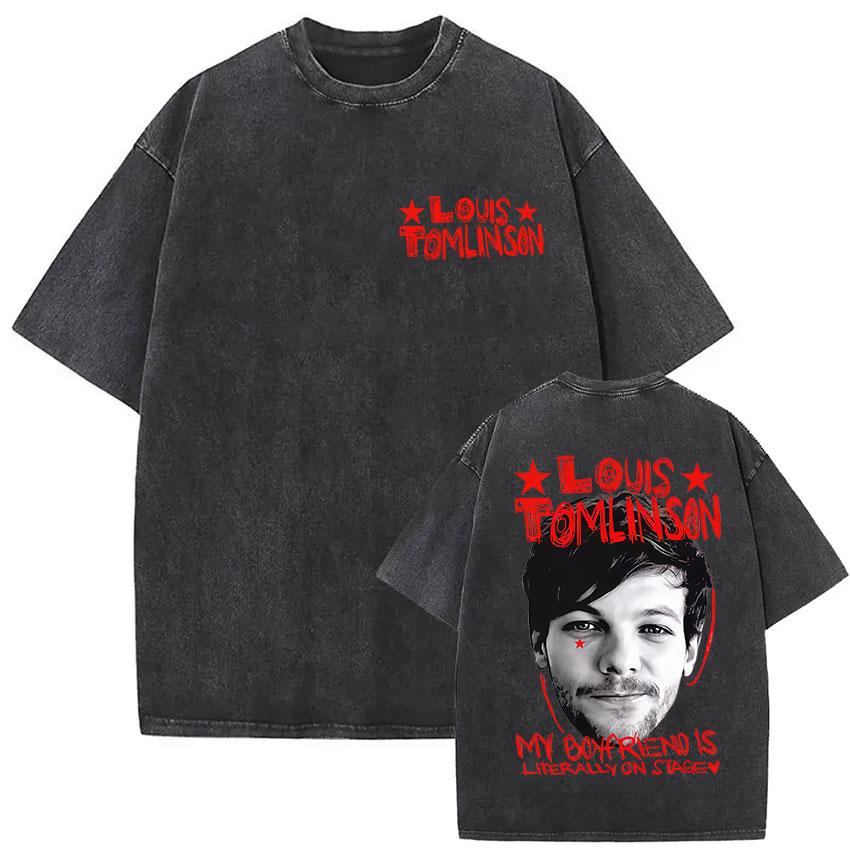 Louis Tomlinson How Did I Get Here Album  Print T Shirts Mens Women Fashion Harajuku Oversized Cotton Tshirts Streetwear