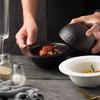 BEPAN 1PC Creative Spherical Bowl Ceramic Tableware Planet Bowl Dry Plate Rock Texture Art Design Dinnerware Hotel Restaurant
