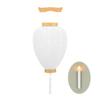 Hasegawa Buddhist Altar Bon Festival Lantern, White Lantern for New Bon Festivals, with Candle, Made In Japan, White Monten, Hanging Lantern, Gosho