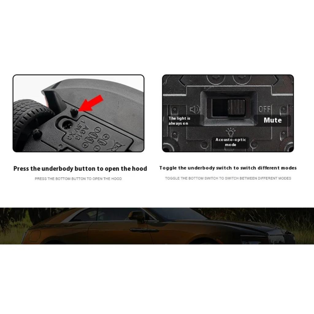 1/24 Scale Rolls Shining Alloy Model Toy Vehicle, Best Collection for Vehicle Enthusiasts, Christmas/Birthday Gifts