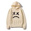 Korean Streetwear Sweatshirt Unisex WoUnisex Casual Pullover Hip Hop Long Sleeve Smile Sad Face Line Print Sportswear Tops Hoodies