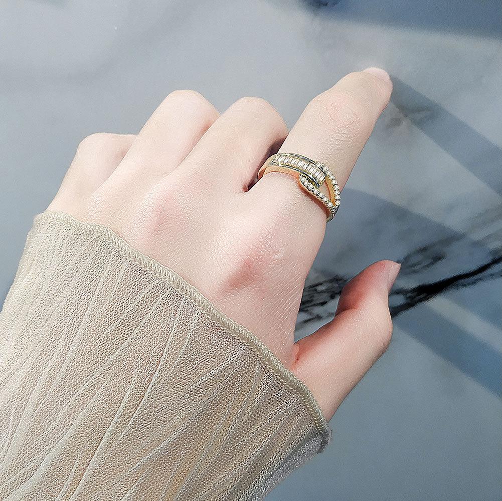 Fashionable Minimalist Zircon Index Finger Ring For Women Stylish And Elegant Personalized Jewelry Accessory