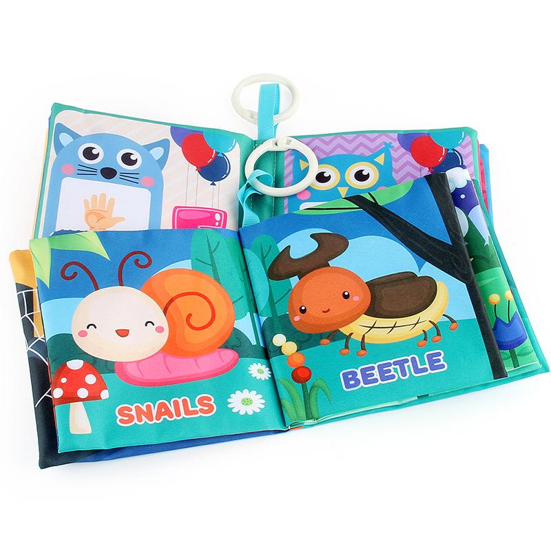 Ткань Младенческая Мягкая Ткань Книга Детские Ранние Познавательные Принадлежности Образовательные