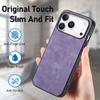 For iPhone 17 Pro Case Shockproof Slim Retro Leather Phone Back Cover