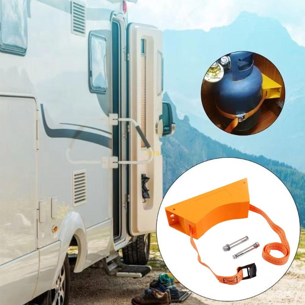 Durable ABS Gas Cylinder Bracket Heavy Duty Wall Mounted Bracket Propane Tank Holder Motorhome