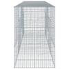 Gabion with Lid 400 x 100 x 150 cm Galvanized Iron