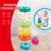 Радужная вращающаяся башня Монтессори-игрушка, вращающиеся игрушки для детей, подарок на день рождения