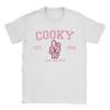 Футболка Cooky Korea Kpop Милая Мультяшная для Мужчин Новинка 100% Хлопок Футболка с Круглым Вырезом и Коротким Рукавом Футболки Подарок на День Рождения Топы