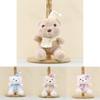 Adorable Plush Teddy Bear Keychain Cute Soft Stuffed Animal Toy With Hat