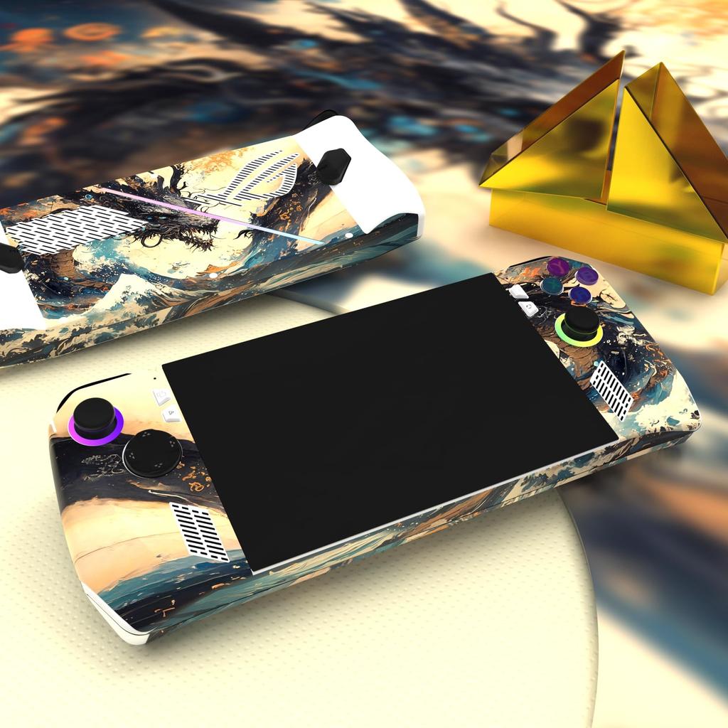 Custom Protective Sticker Sticker Compatible with PlayVital ROG Ally Model Custom Vinyl Skin Sticker Compatible with ROG Ally Handheld Gaming Console