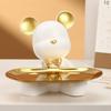 Interior Accessories Sitting Teddy Bear Tray Decoration Jewelry Storage,Korean Car Acc