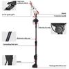 18V 6 Inch Telescoping Pole Cordless Rechargeable High Branch Saw Garden Tree Pruning Tool Electric Chainsaw