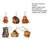 6Pcs Keychain Pendant I Love Protect Punch Monkey Charm Key Chain Easy to Carry Key Organizer Backpack Bag Accessories