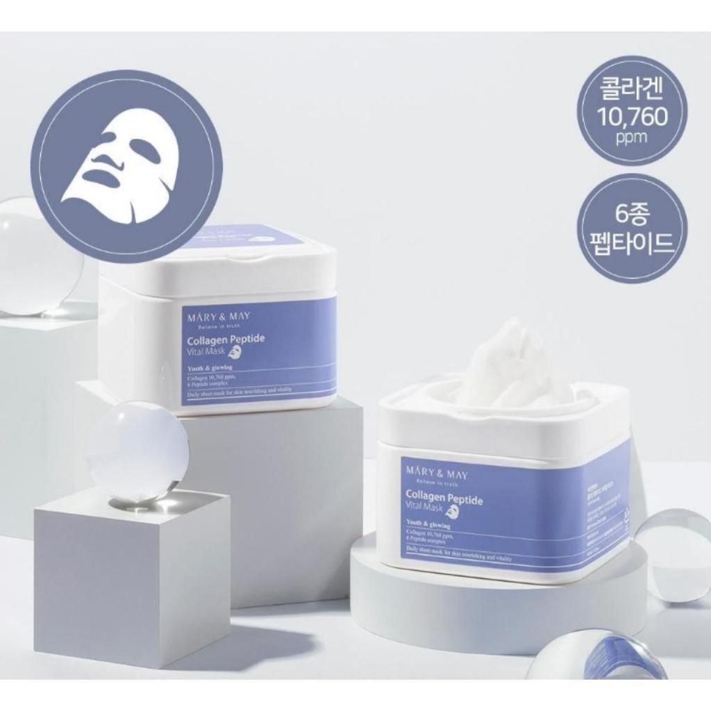 [Mary&May] Collagen Peptide Vital Mask 400g (30 pieces)