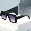  New Retro Oversized Square Sunglasses Women Fashion Leopard Gradient Shades UV400 Men Punk Sun Glasses