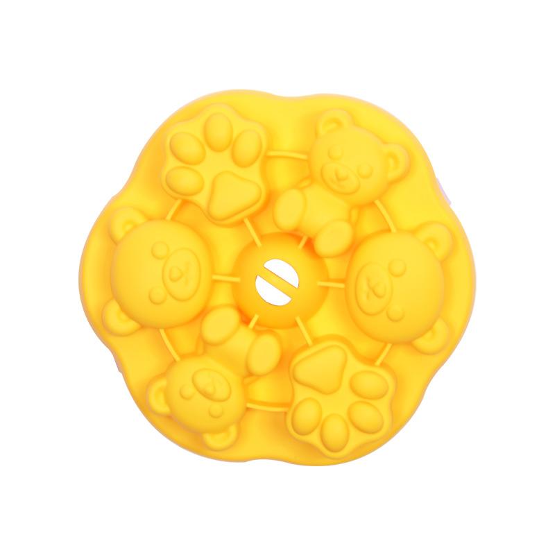 Силиконовые формы «Маленький медвежонок» для выпечки, инструмент для украшения торта с крышкой, форма для желе для мороженого, форма для детского питания, форма для парового молока