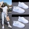 Little White Shoes Spring and Autumn Sneakers All-match Sports Comfortable Plus Velvet White Shoes