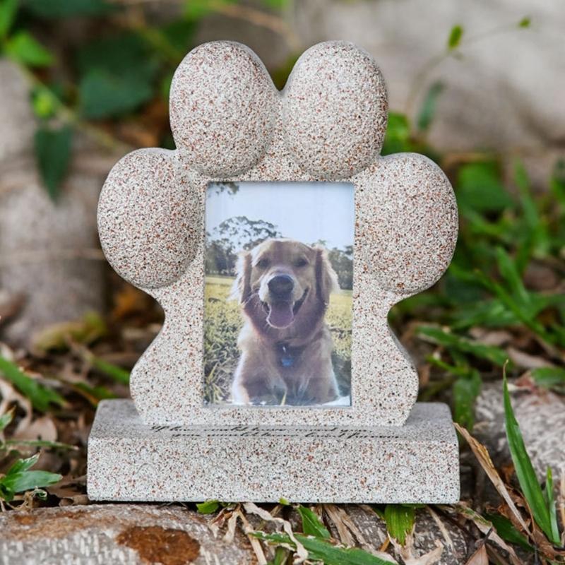 Смолы Собака Кошки Мемориальная Скульптура Памятник Питомцу для Украшения Дома и Сада Статуя Питомца