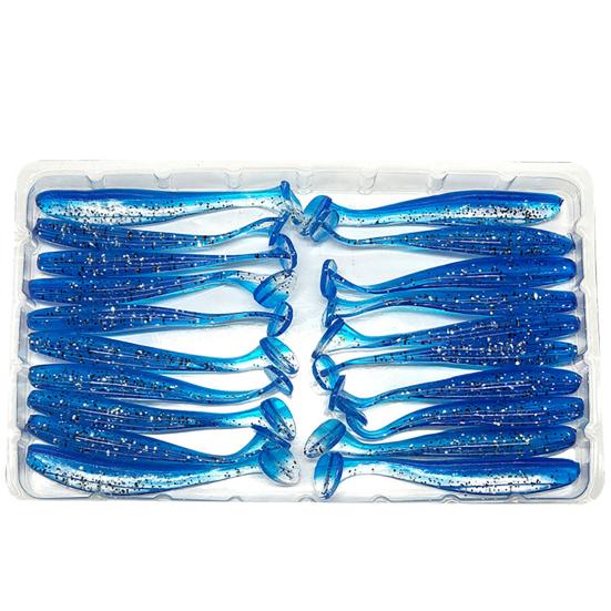 20 шт. 5,5 см светящаяся поддельная мягкая силиконовая искусственная приманка воблер рыбная приманка для плавания