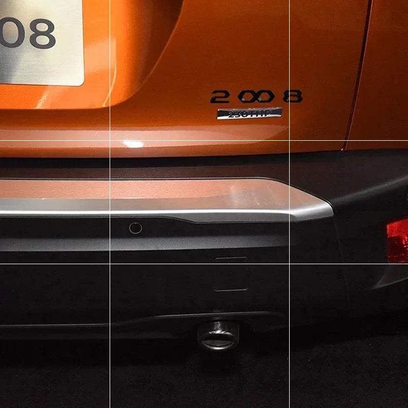 3D Metal Car Front hood Emblem Sticker for Peugeot 208 308 408 508 2008 3008 4008 5008 Auto Body Rear Trunk Letter Badge Decals R1