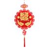 Red Chinese Lucky Character Pendants Flocking Spring Festival Hanging Decoration  Party Supplies